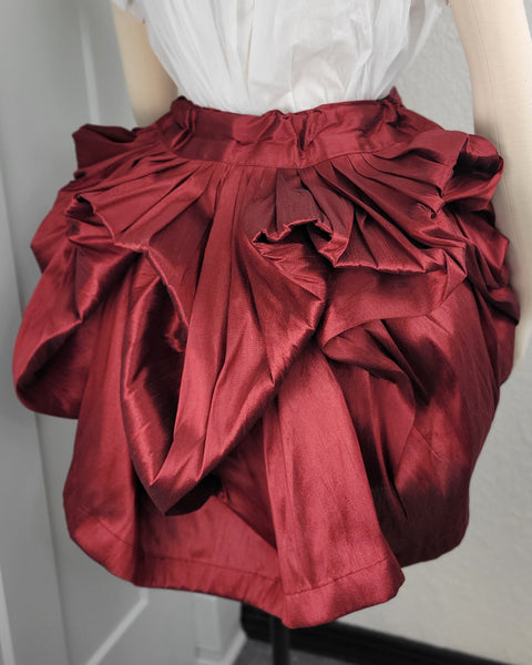 Short Bustled Over Skirt - Variety of Colors