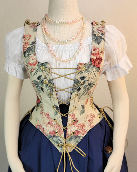 Classic Bodice - Cream Floral