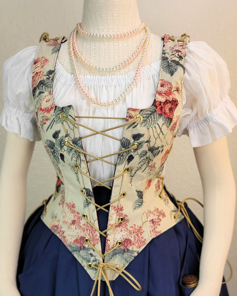 Classic Bodice - Cream Floral