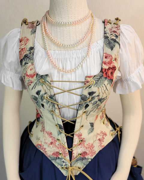 Classic Bodice - Cream Floral