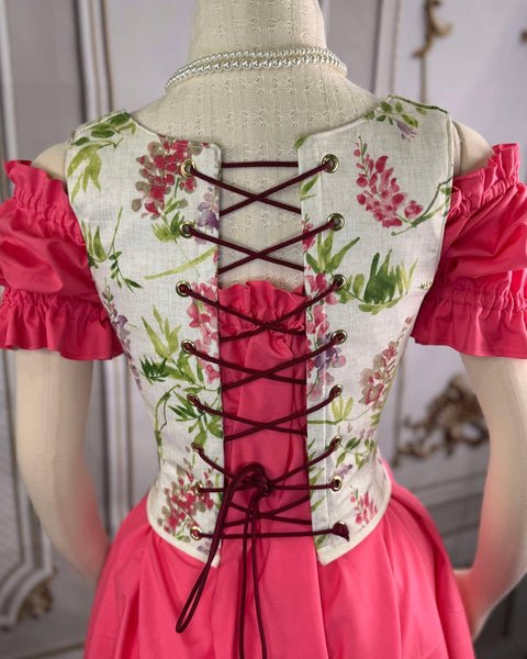 18th Century Short Stays - Spring Floral