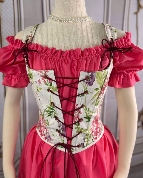 18th Century Short Stays - Spring Floral